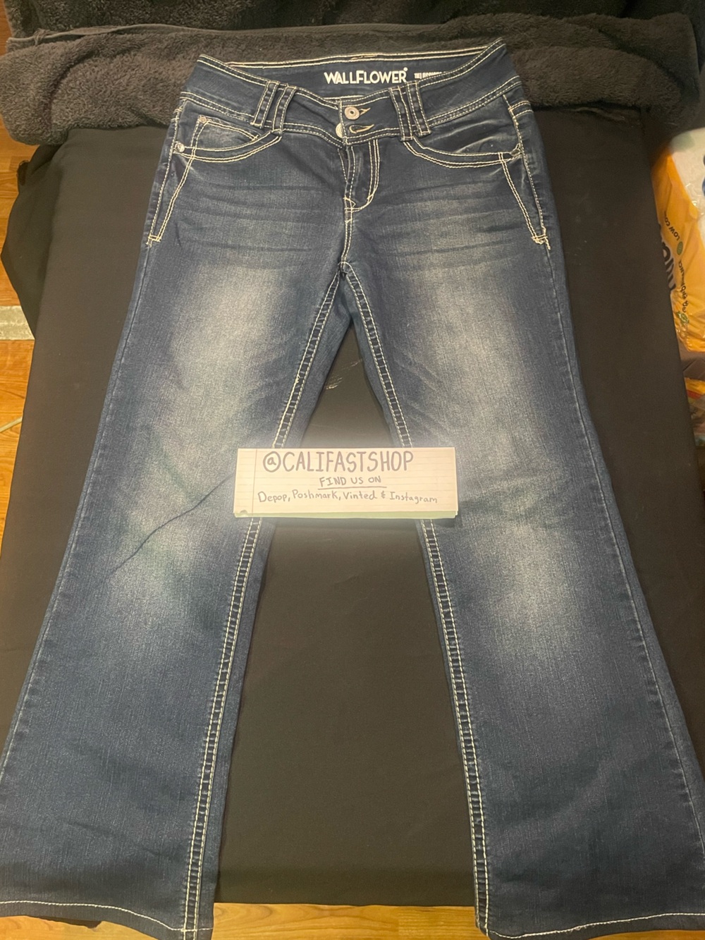 Wallflower Dark Blue Kids Bootcut Jeans
